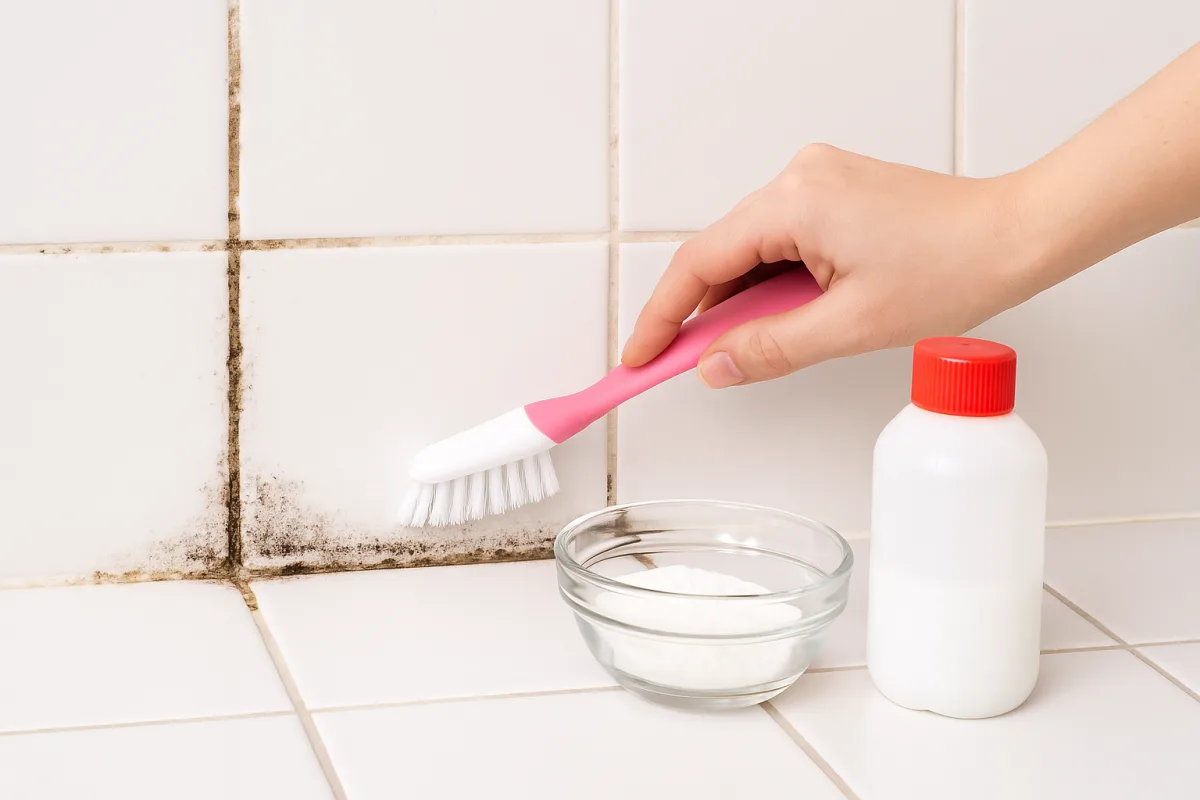 Trucco veloce per eliminare la muffa dalle fughe delle piastrelle: pochi ingredienti già in casa