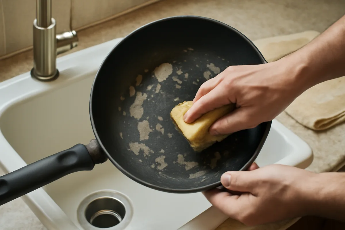 Rivestimento antiaderente che si stacca a chiazze: l'abitudine quotidiana che lo consuma