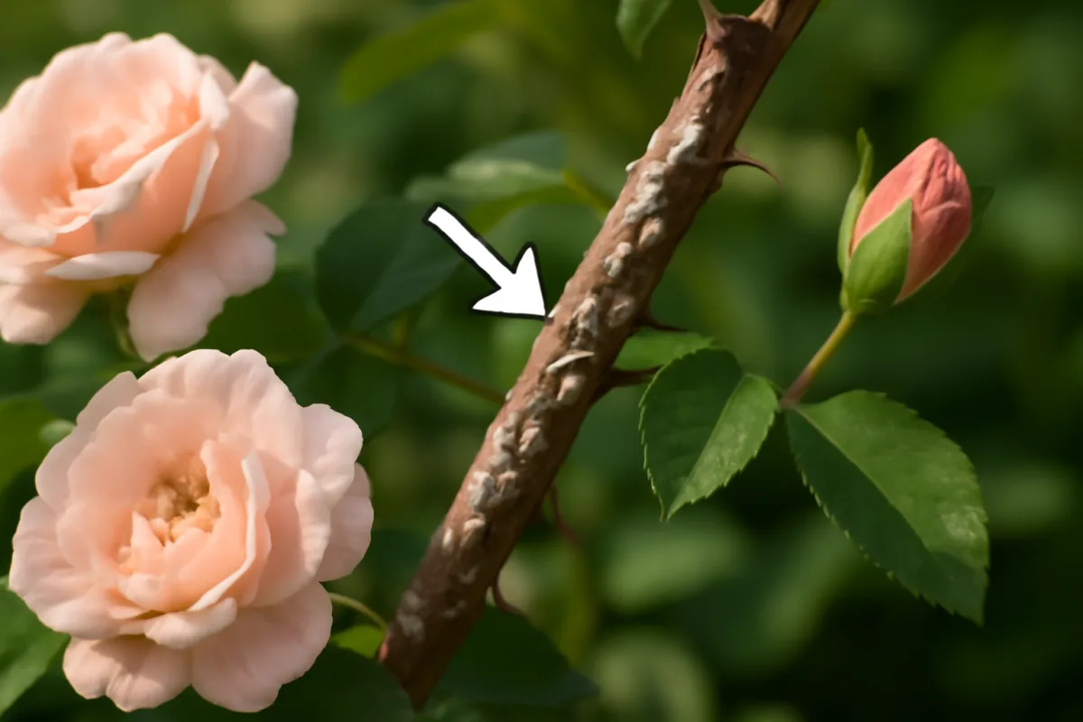 Cocciniglia sulle rose: il segnale sulla corteccia che quasi nessuno nota