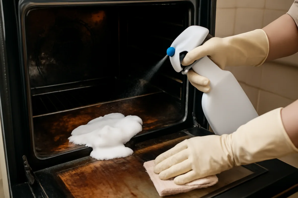 Grasso bruciato nel forno a gas: come scioglierlo senza strofinare con forza