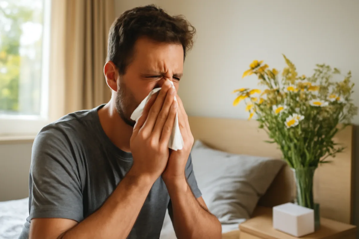 Starnuti al mattino ogni giorno: quando non è raffreddore ma allergia stagionale