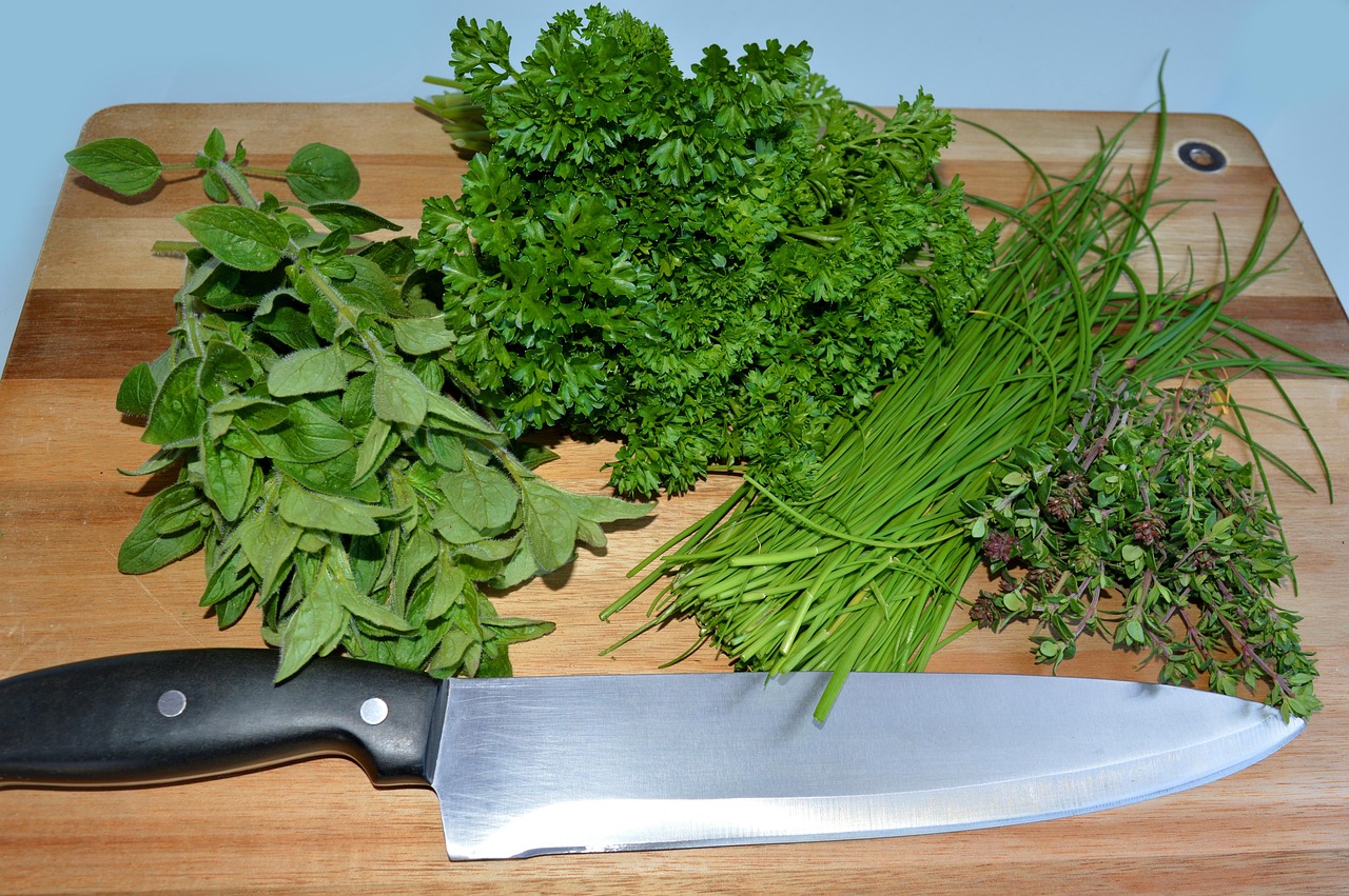 Erbe aromatiche fresche in vaso, pronte per essere coltivate in cucina.