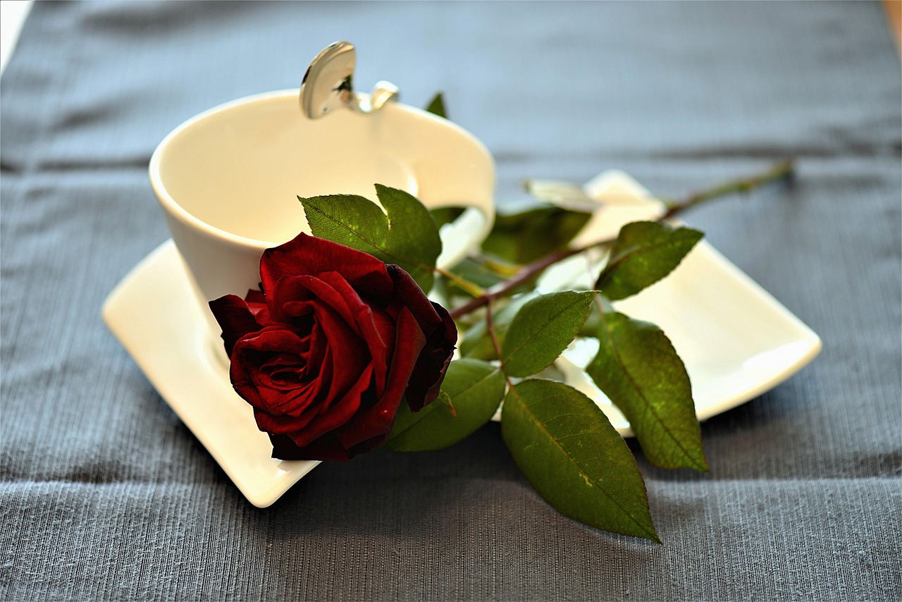 Immagine romantica con frasi di buongiorno per il 8 aprile 2026, dedicata all'amore.
