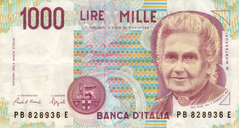 Alcune 5000 lire diventano appetibili se stampate con questa variante