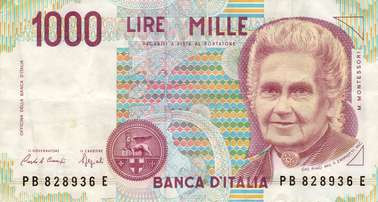 Banconote da 5000 lire con variante di stampa, evidenziando il loro valore collezionistico.